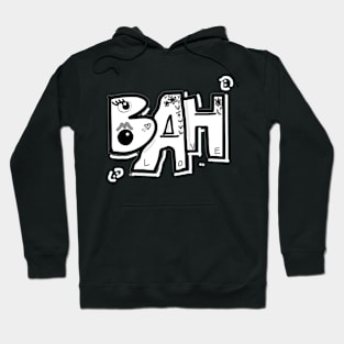 Mazipoodles Bah Humbug Love White Black Hoodie